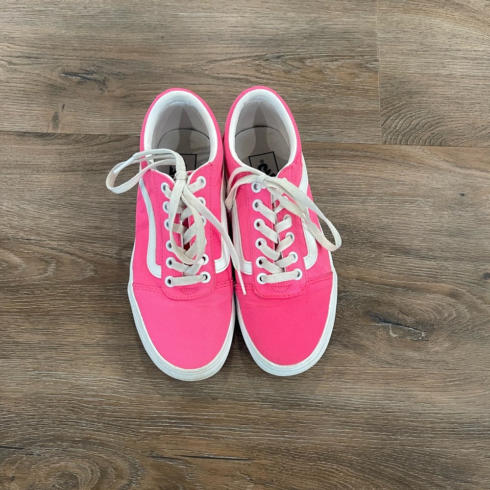 Hot Pink lace up Women’s Vans Sz. 6.5